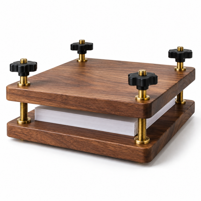 Four-Post Paper Flattening Press