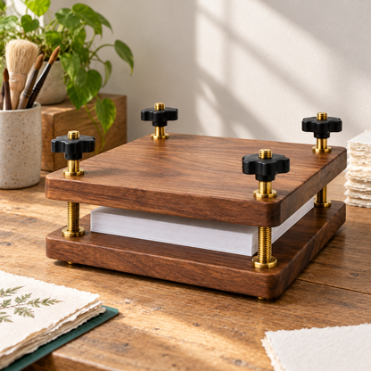 Four-Post Paper Flattening Press