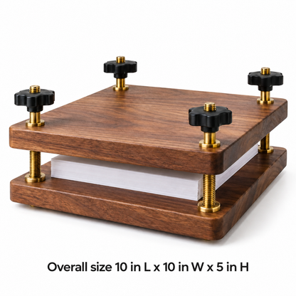 Four-Post Paper Flattening Press