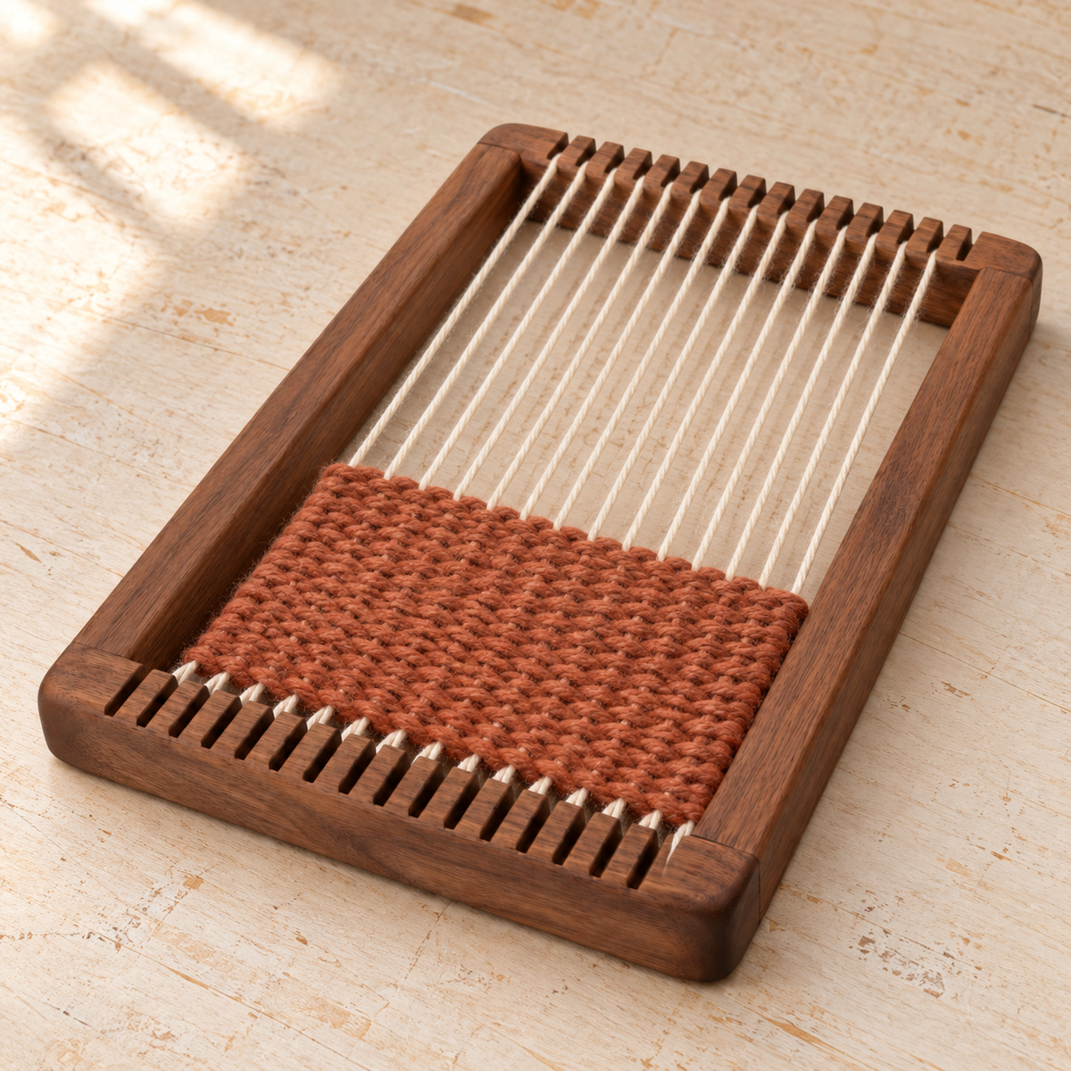 Notched Mini Weaving Loom