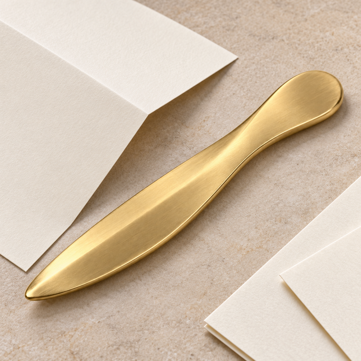 Satin Brass Paper Creaser